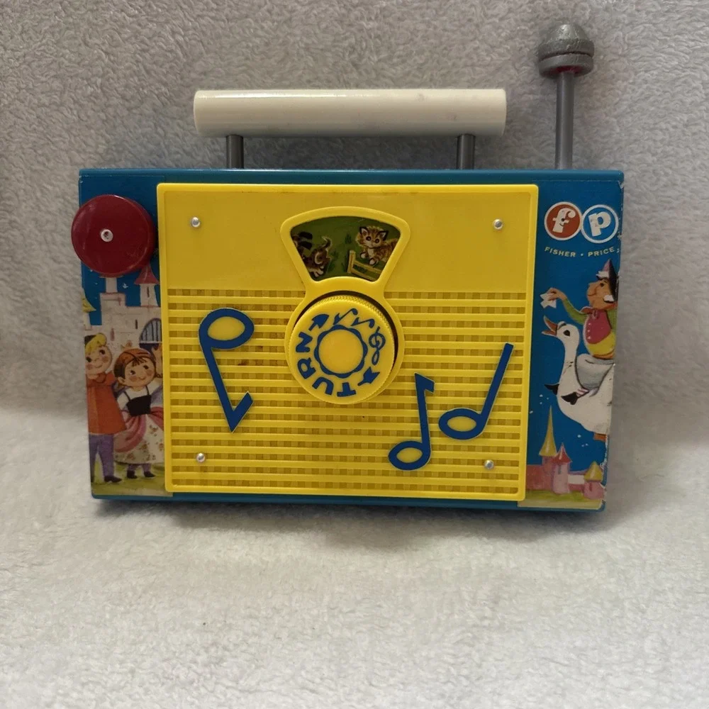 Vintage Fisher-Price TV-Radio The Farmer in The Dell Musical Toy Works